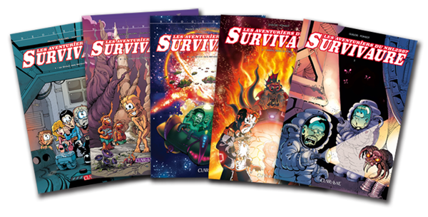 Les exemplaires de BD des Aventuriers du Survivaure